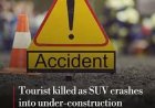 Tourist dies as Scorpio plunges off road